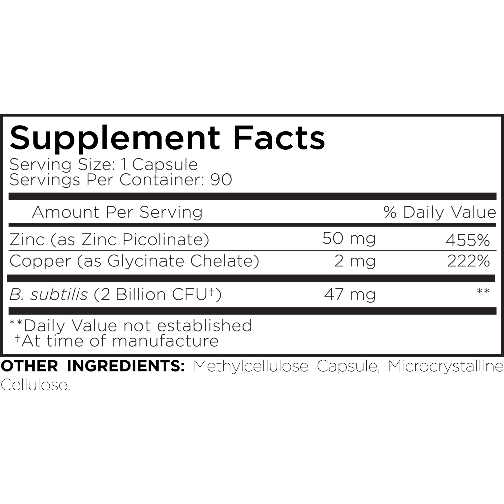 Amen Zinc Copper with Probiotics - Image 4