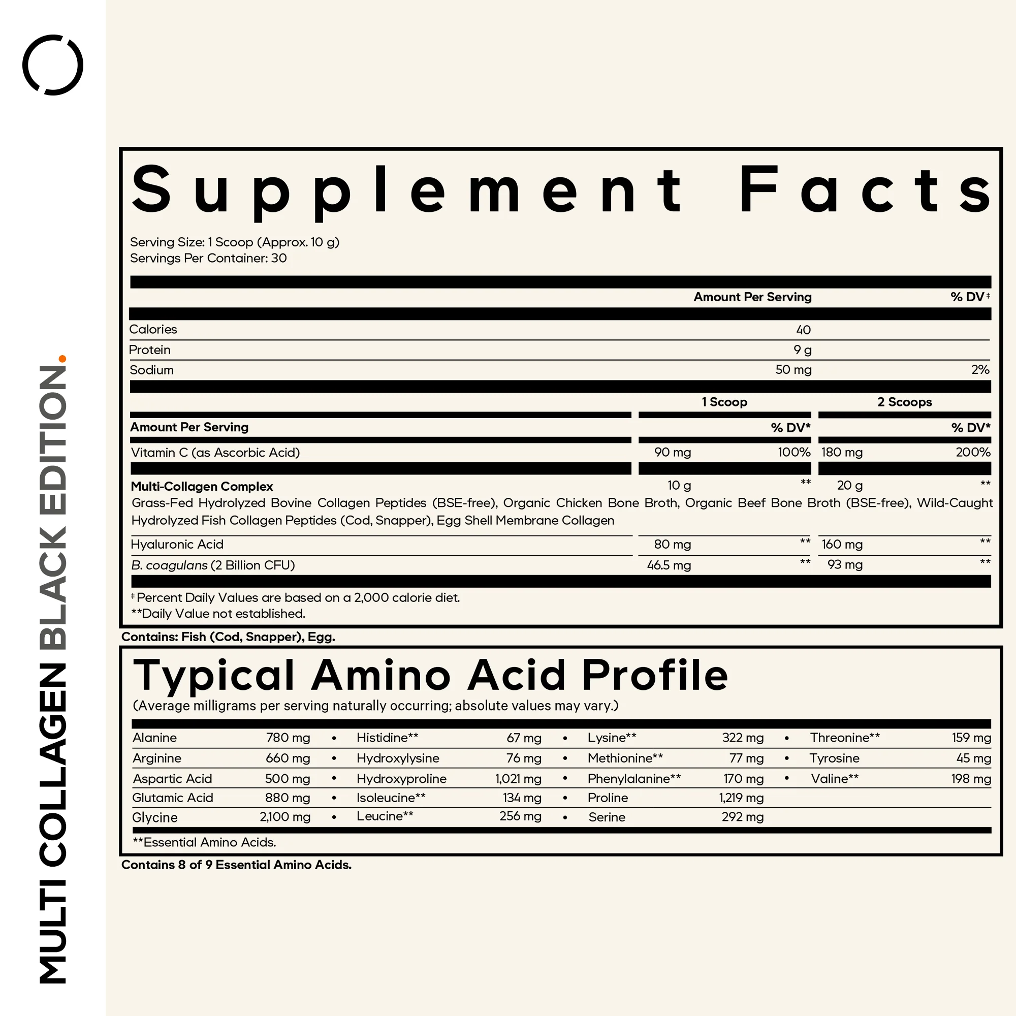 Multi Collagen Peptides Powder + Probiotics Black Edition - Image 5