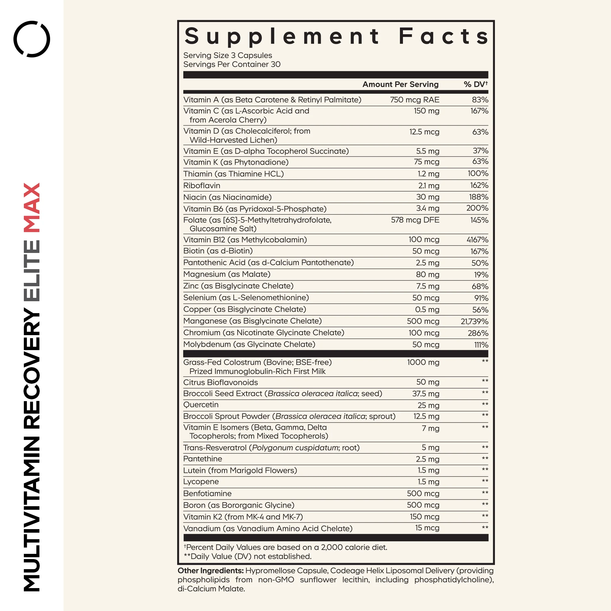 Multivitamin Recovery Elite Max - Image 4